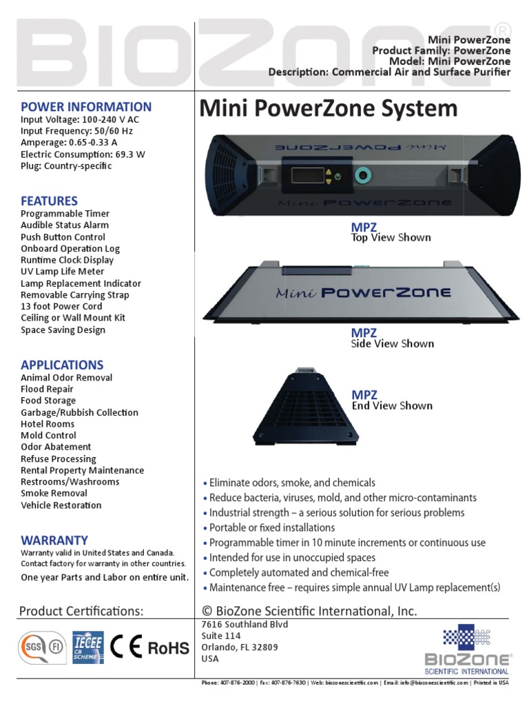 Mini Powerzone System Power Information Download Free PDF