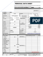 Personal Data Sheet