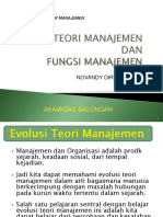 Teori Manajemen Dan Fungsi PDF