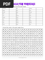 Irregular Verb Wordsearch: Proff's English World