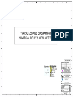 Typical looping diagram for numerical relays and MEAA meters