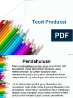 Teori Fungsi Produksi PDF