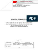 Proyecto Instalacion de Manifold de Carga en Complejo Refinador de Amuay