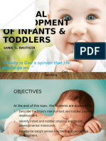 Physical Development of Infants & Toddlers