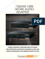 NX-100/NX-100S Network Audio Adapters Facilitate Real-Time Audio Transmission