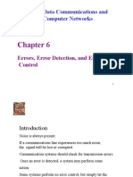 Data Communications and Computer Networks: Errors, Error Detection, and Error Control