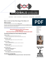 Brodibalo Fitness - Bakar Lemak Dan Buat Otot Dengan Pola Makan Ini! PDF