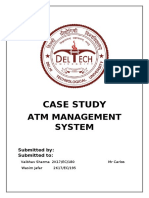 Case Study: Atm Management System