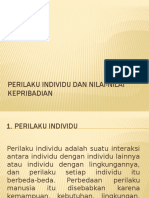 Perilaku Individu Dan Nilai-Nilai Kepribadian