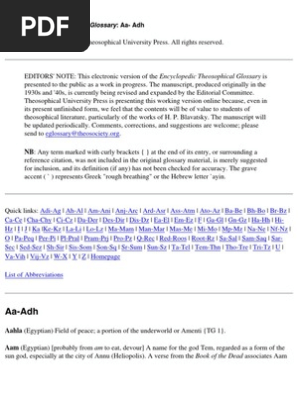 Encyclopedic Occult Glossary Pdf