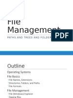 File Management: Paths and Trees and Folders