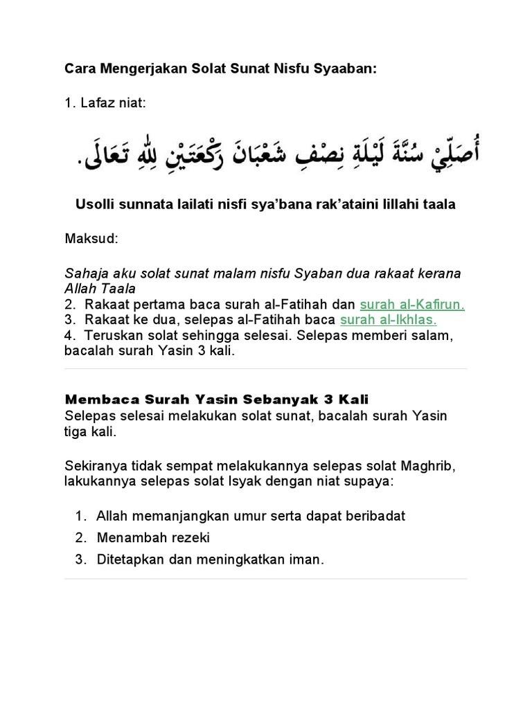 Nisfu Syaaban Pdf