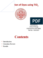 Degradation of Pollutants Using Photocatalysis