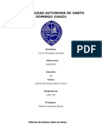 Informe de Lectura Sobre El Censo