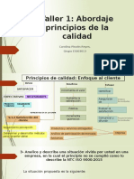 Taller 1: Abordaje principios calidad enfoque cliente