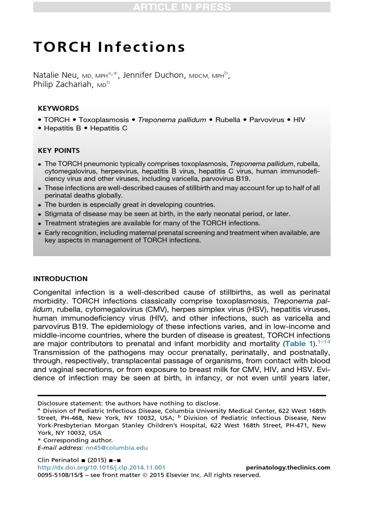 TORCH Infection PDF PDF Hiv/Aids Management Of Hiv/Aids