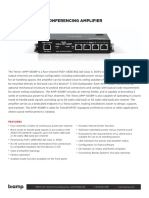Tesira® Amp-450Bp 4-Channel Poe+ Conferencing Amplifier: Data Sheet