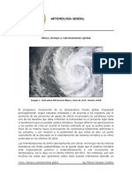 Clima, Tiempo y Calentamiento Global