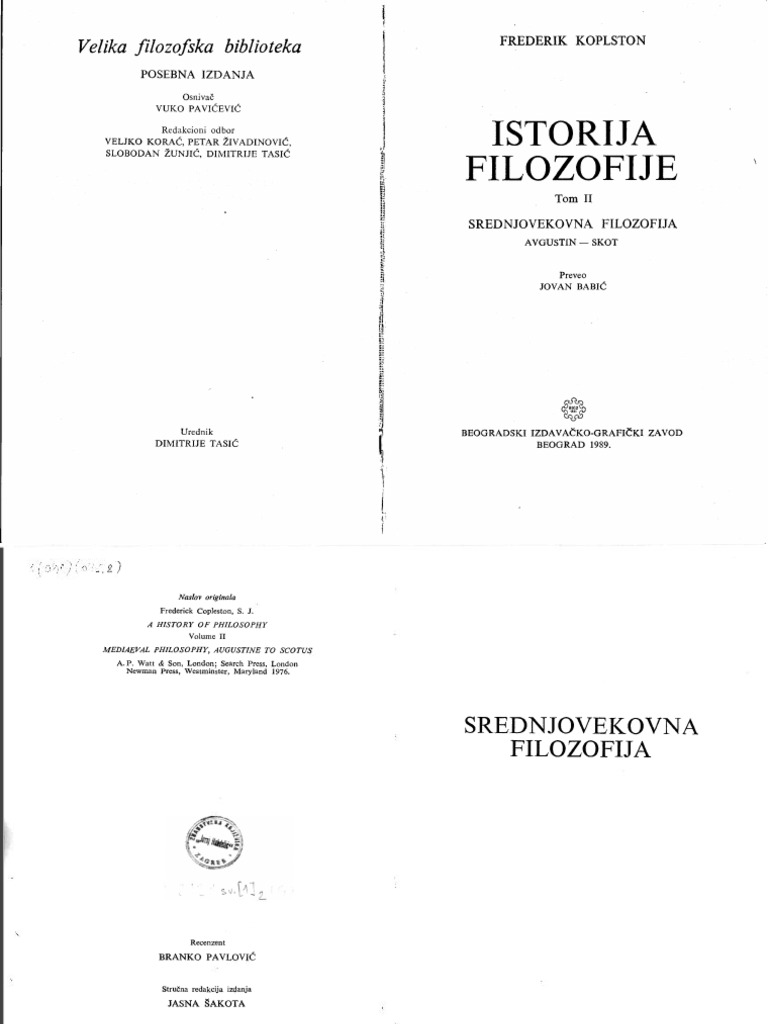 768px x 1024px - Frederick Copleston, S.J. - Istorija Filozofije, Tom I, GrÄka I Rim | PDF