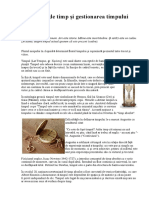 Conceptul de Timp Şi Gestionarea Timpului PDF