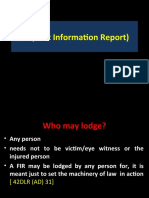 FIR (First Information Report)