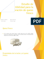 Estudio de Prefactibilidad para La Elaboración de Queso