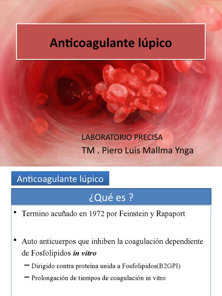Anticoagulante Lúpico | PDF | Medicina | Medicina CLINICA