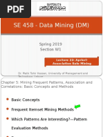 SE 458 - Data Mining (DM) : Spring 2019 Section W1