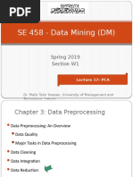 SE 458 - Data Mining (DM) : Spring 2019 Section W1