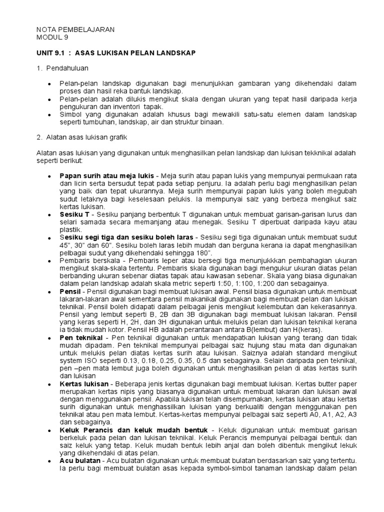 Asas Lukisan Landskap Pdf