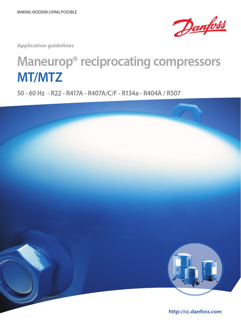 Maneurop® Reciprocating Compressors: MT/MTZ | PDF | Air Conditioning ...
