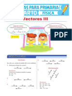 Suma y Diferencia de Vectores para Cuarto de Primaria