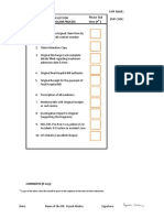 Check List For S.No Mediclaim Process Please Tick Here