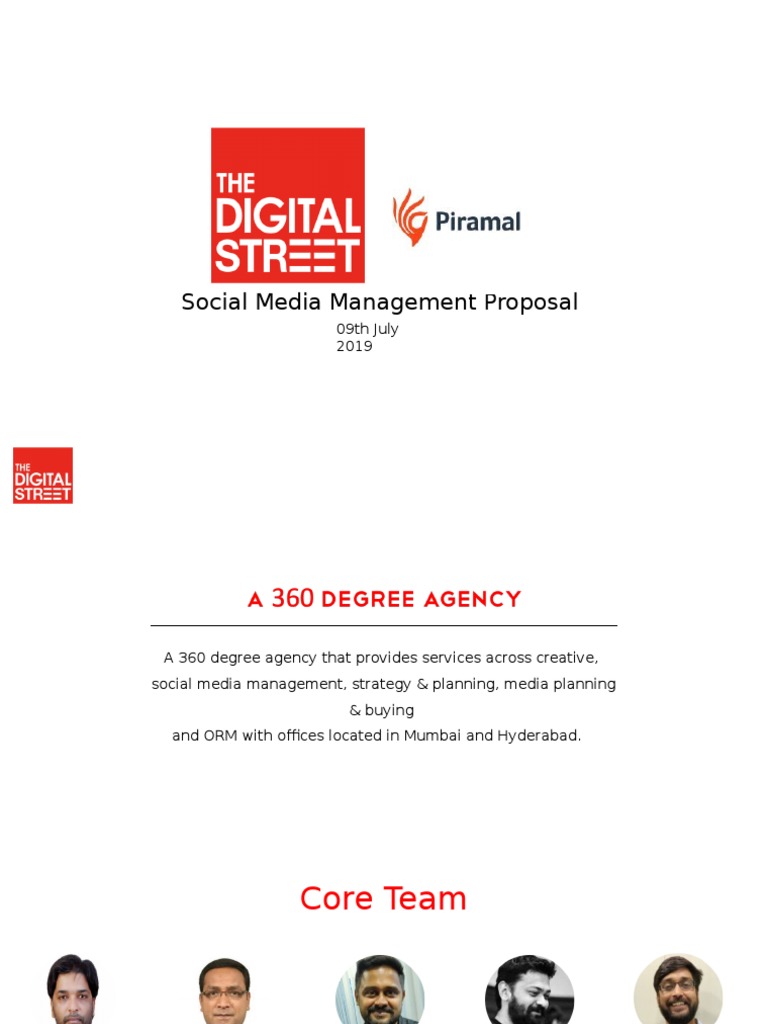 Social Media Management Proposal Overview | PDF | Brand | Social Media
