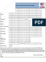 Mandate Form For Electronic Clearance System