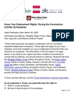 Employment Rights Fact Sheet