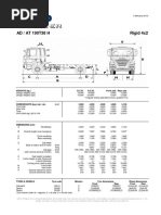 AD / AT 190T38 H Rigid 4x2: WEIGHTS (KG.) G.V.W. G.C.W. Front Axle Rear Axle