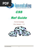 CSS Ref Guide: Doc Version - 1.0