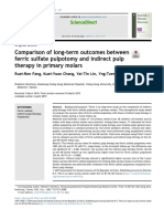 Long-term Outcomes of Ferric Sulfate Pulpotomy vs Indirect Pulp Therapy (39