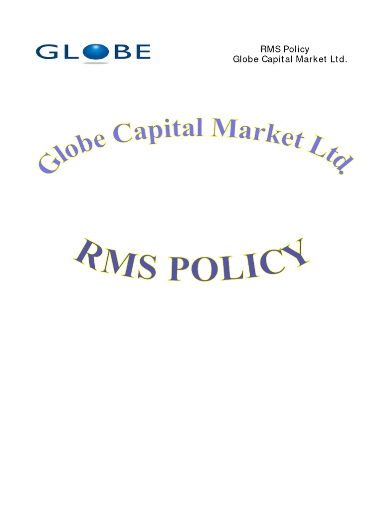 RMS Policy Globe Capital Market LTD PDF Margin (Finance) Capital