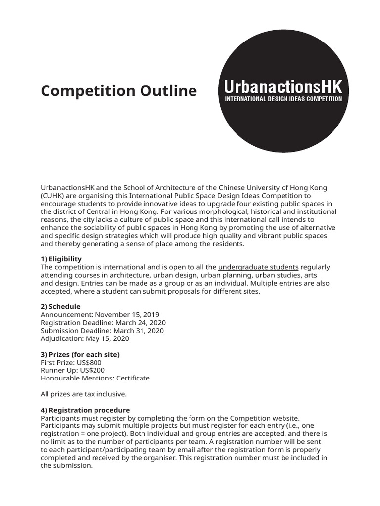 Competition-Outline 2019 PDF | PDF | Competition | Design
