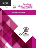 cartilha Recomendações Gerais em Saúde Mental