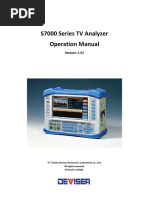 S7000 Series TV Analyzer Operation Manual