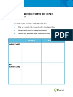 Matriz de Administracion Del Tiempo PDF