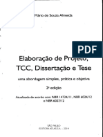 Elaboração de Projeto, TCC, Dissertação e Tese