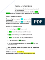 PAST SIMPLE Vs PAST CONTINUOS PDF