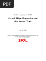 Machine Learning Course - Kernel Regression