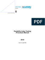 Durability Index Testing Procedure Manual