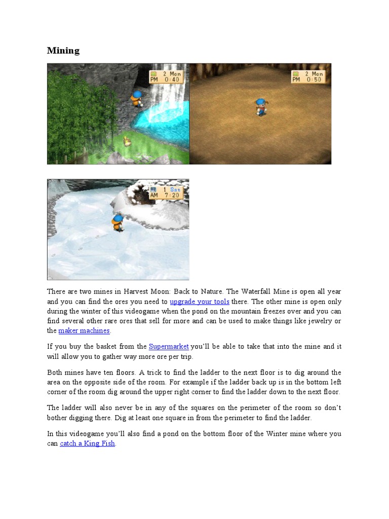 Harvest Moon BTN Tambang Dan Dewi Harvest PDF