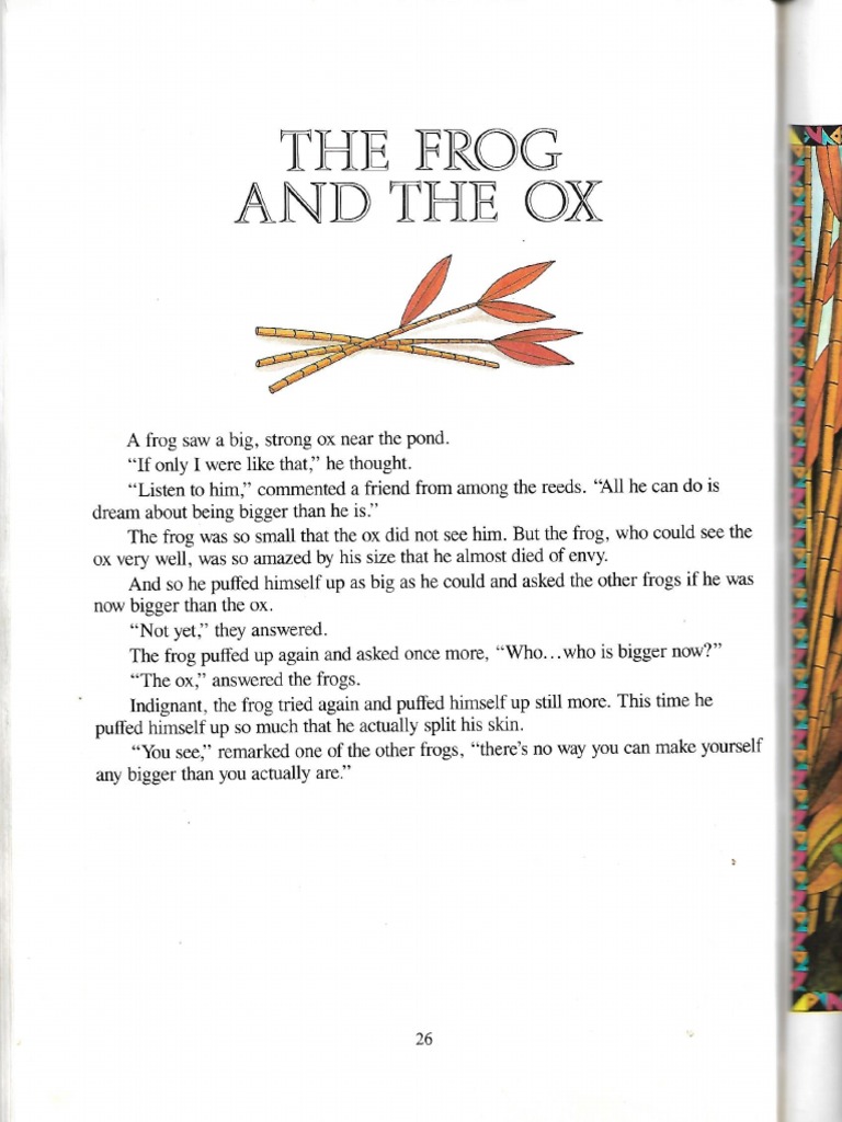 The Frog and The Ox | PDF